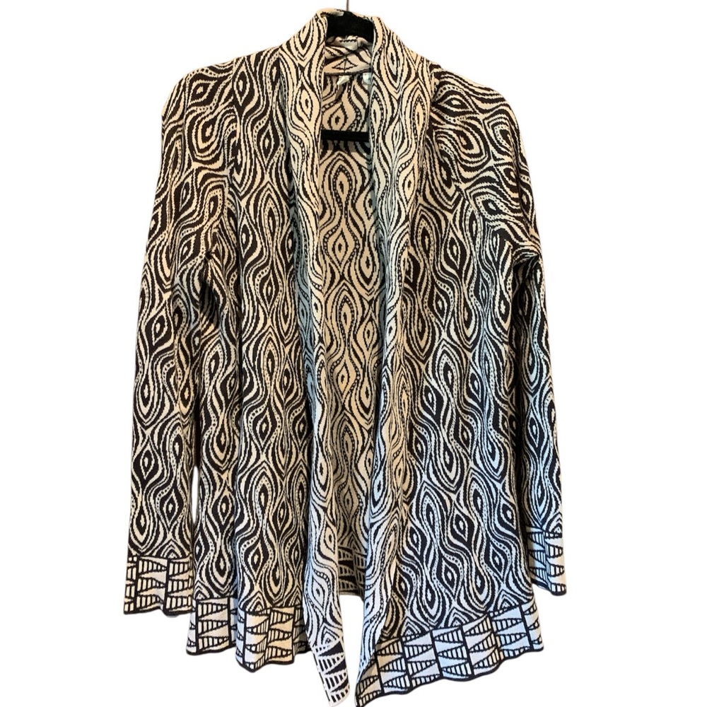 Anthropologie womens Moth open front cardigan knit size large academia office